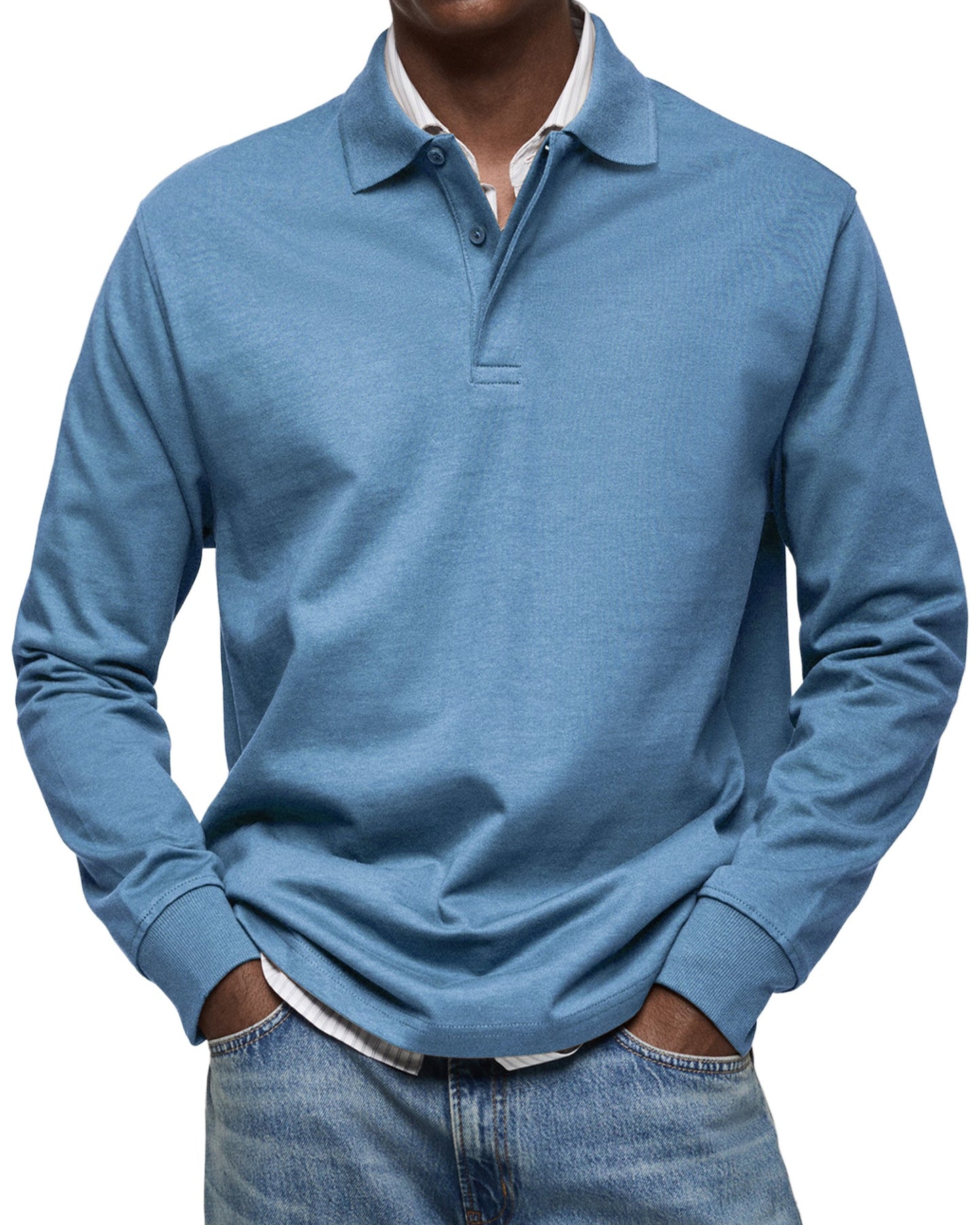 Jesse™ | Casual Polo met Lange Mouwen
