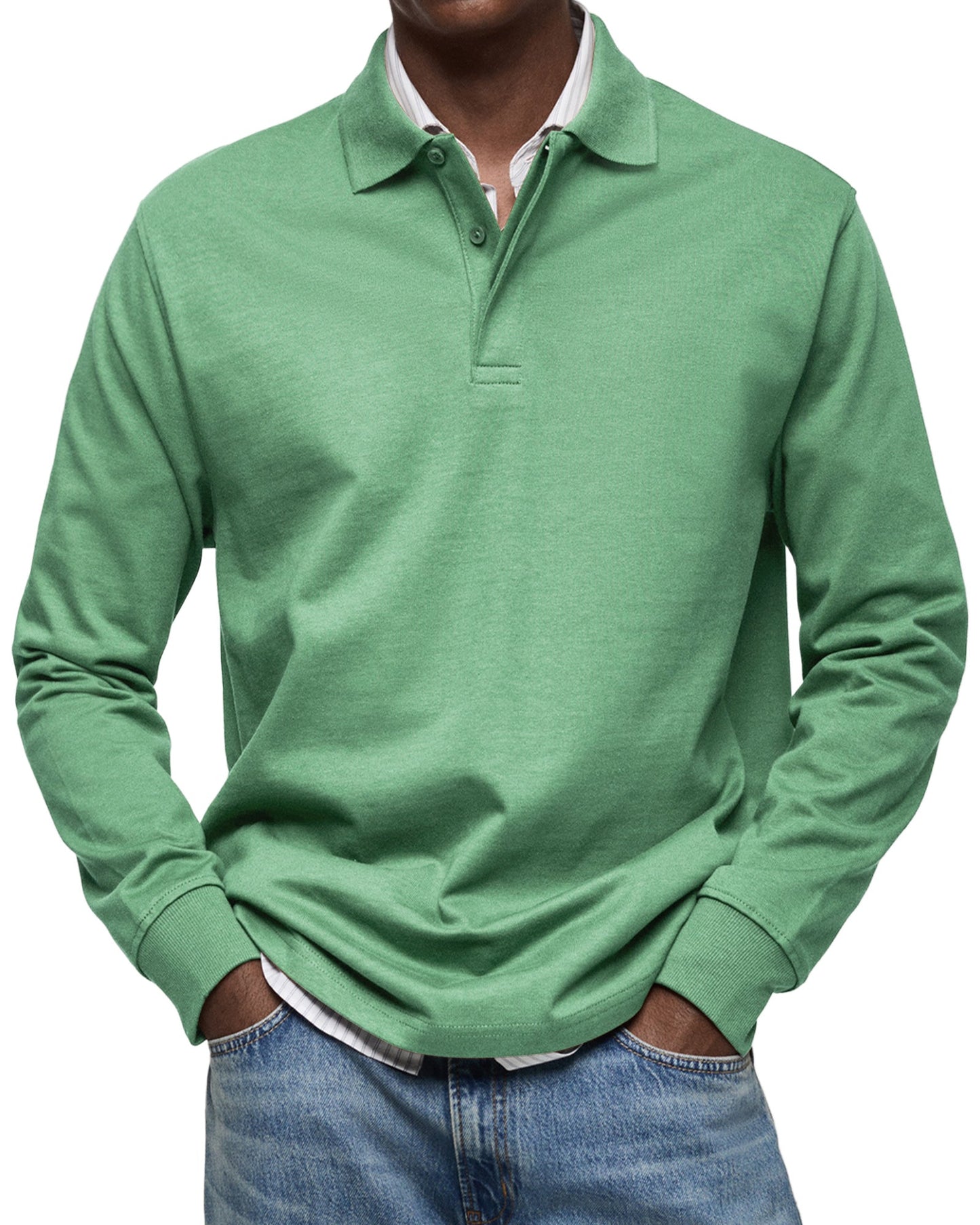 Jesse™ | Casual Polo met Lange Mouwen