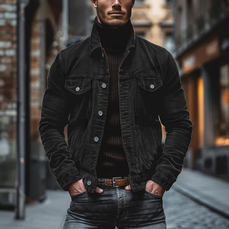 Sef™ - Vintage Cord Single-Breasted Jas