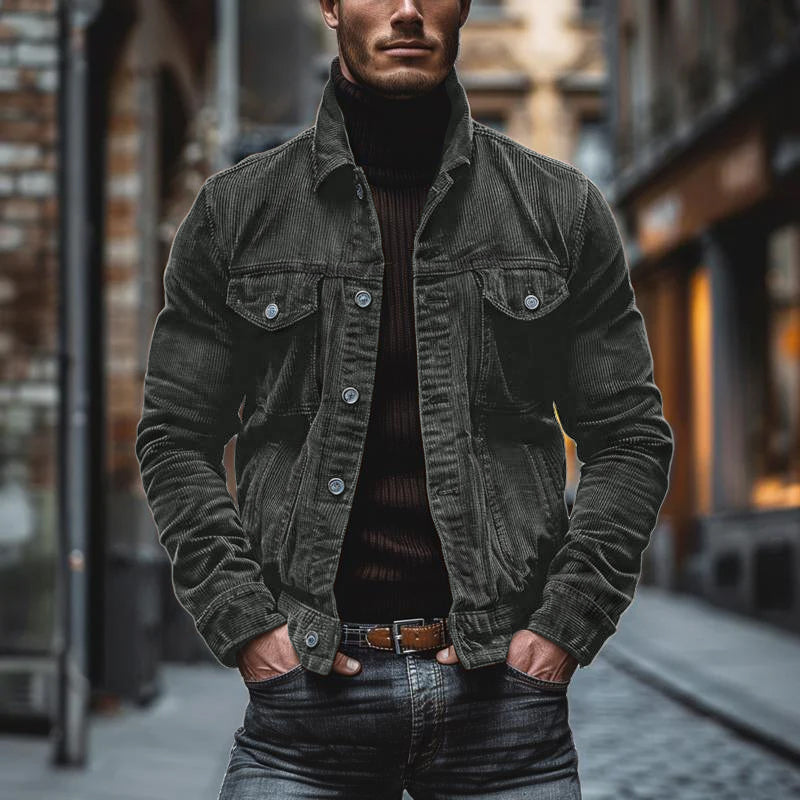 Sef™ - Vintage Cord Single-Breasted Jas