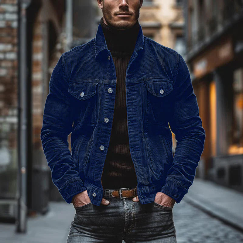 Sef™ - Vintage Cord Single-Breasted Jas