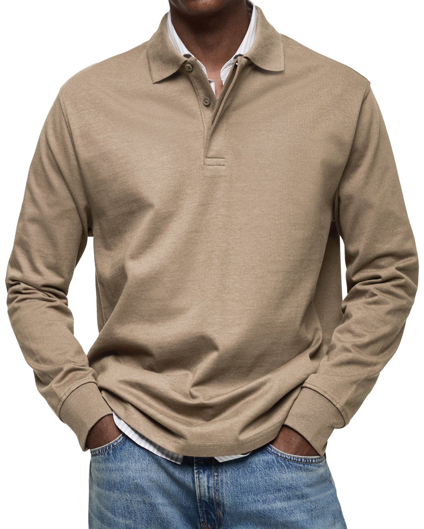 Jesse™ | Casual Polo met Lange Mouwen