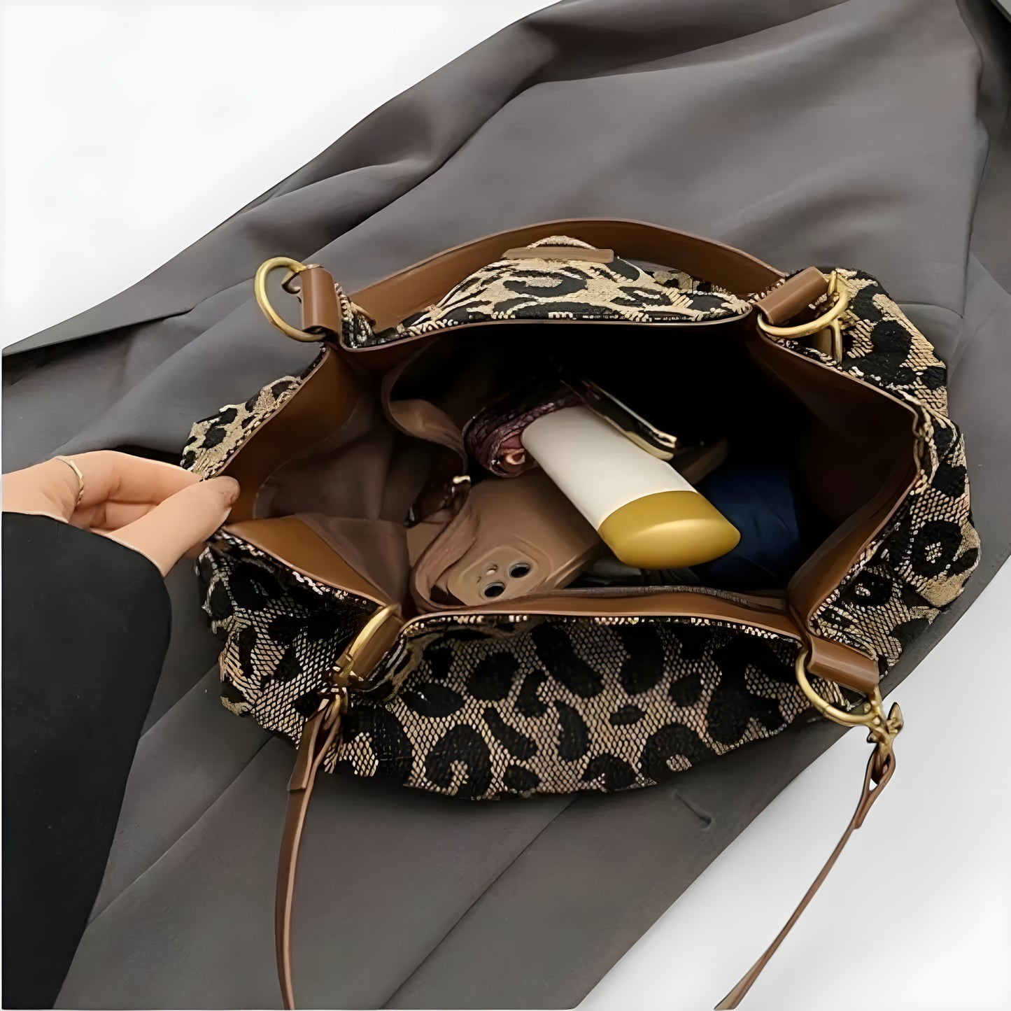 Petra™ | Elegante Leopard Tas