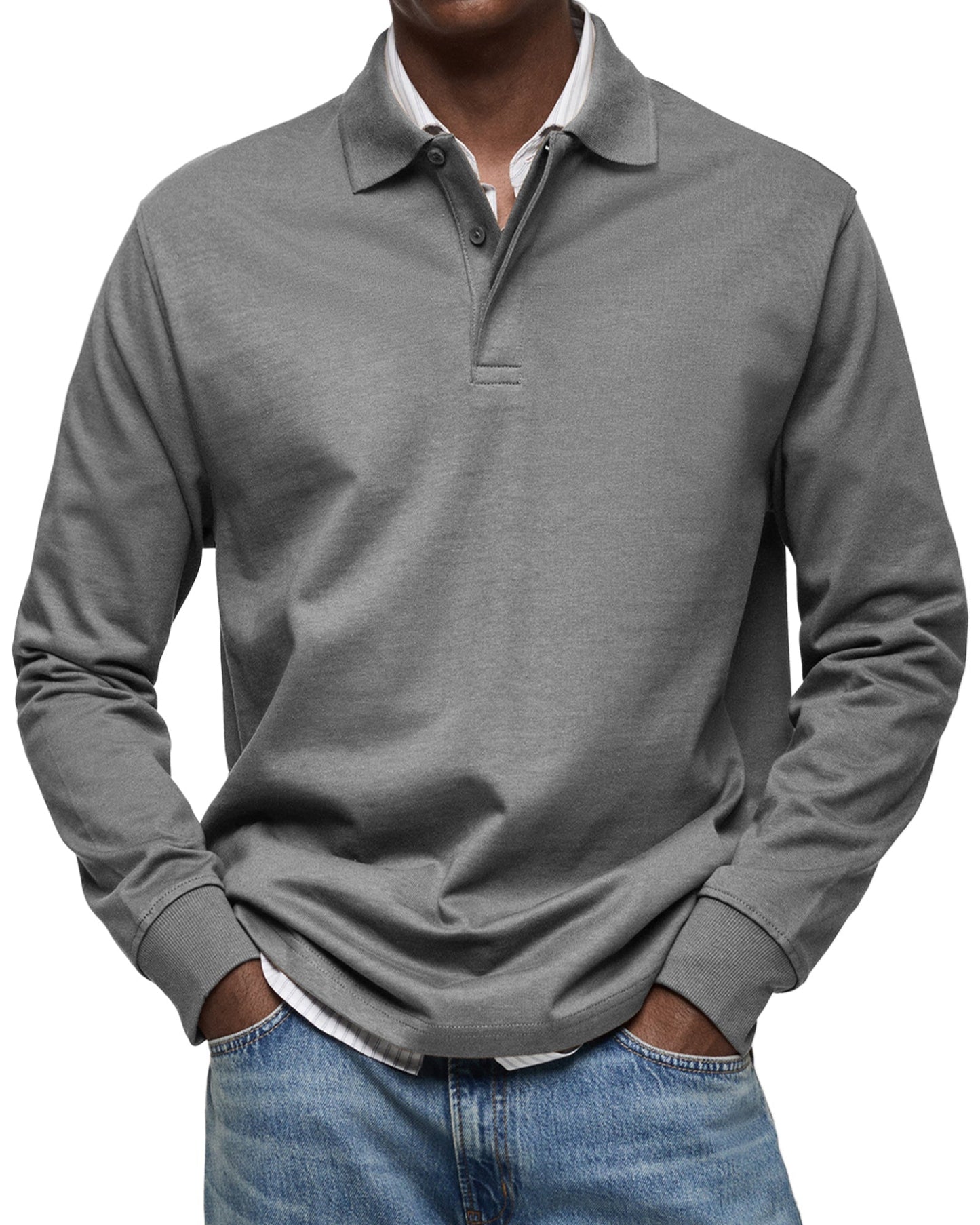 Jesse™ | Casual Polo met Lange Mouwen