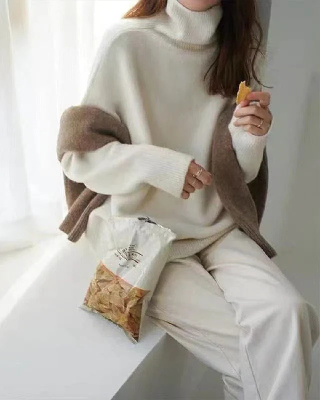 Sena™ | Cozy, Warme Coltrui van Luxe Cashmere