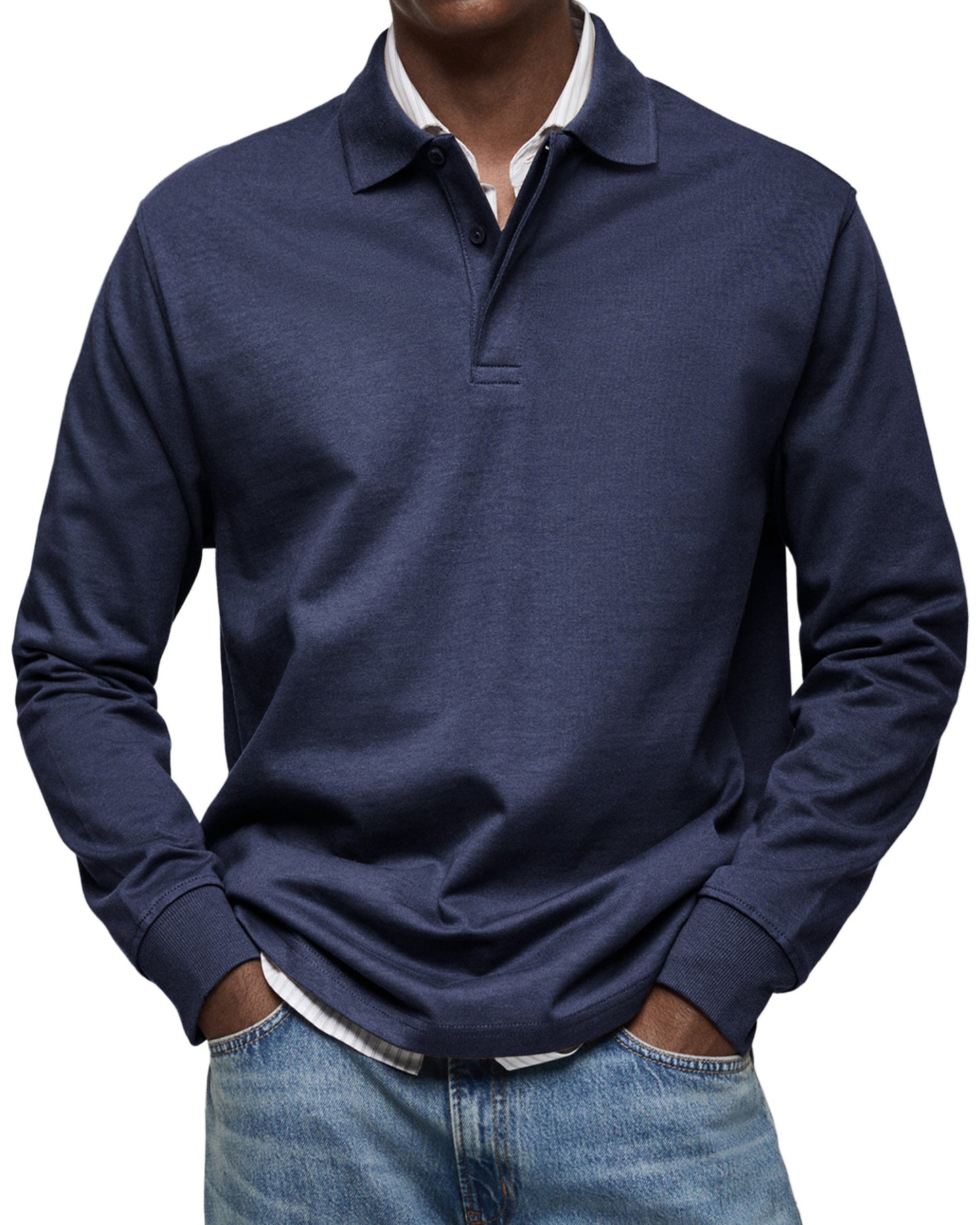 Jesse™ | Casual Polo met Lange Mouwen