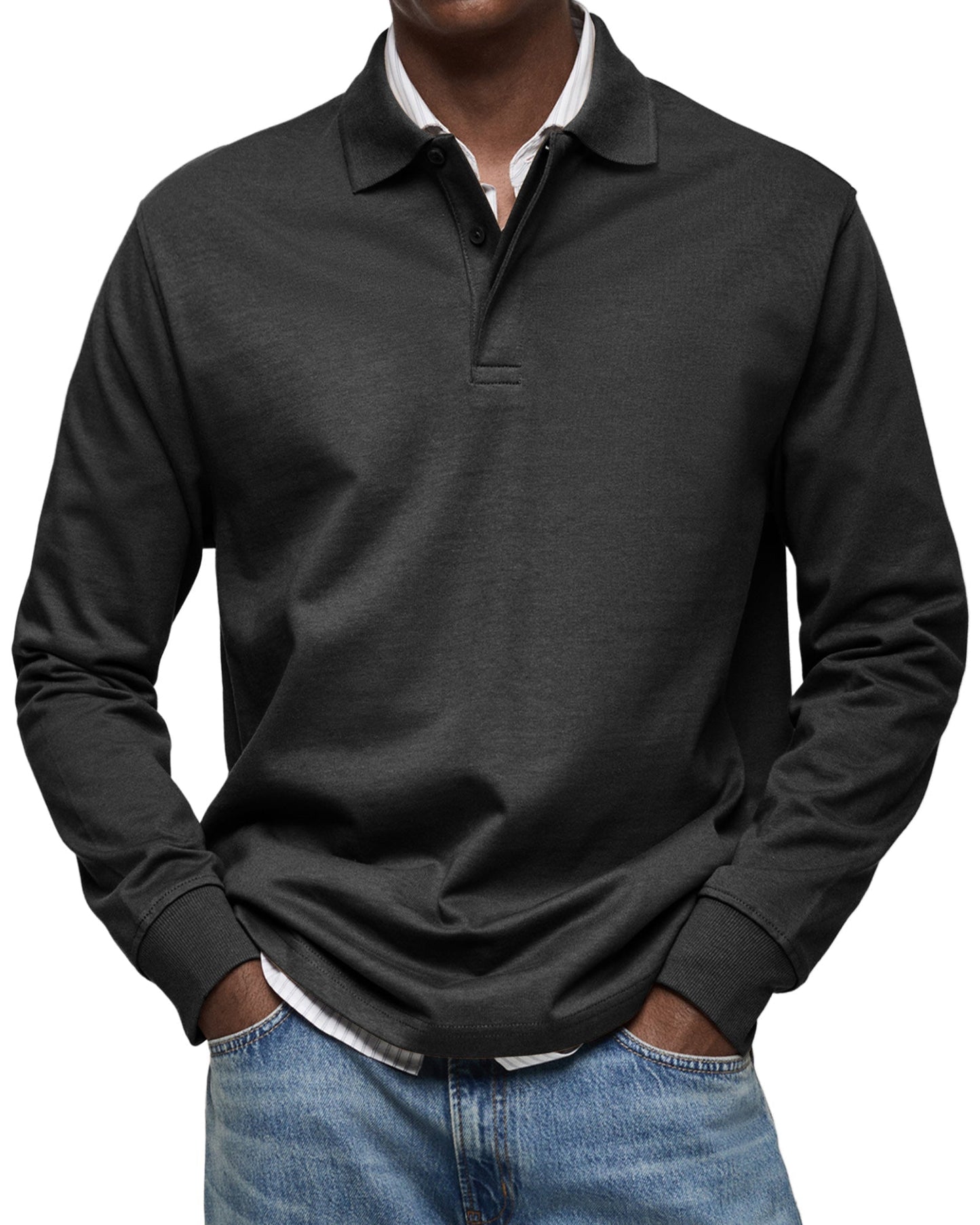 Jesse™ | Casual Polo met Lange Mouwen