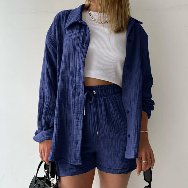 Fiene™ | Tweedelig Katoenen Setje met Blouse en Sh