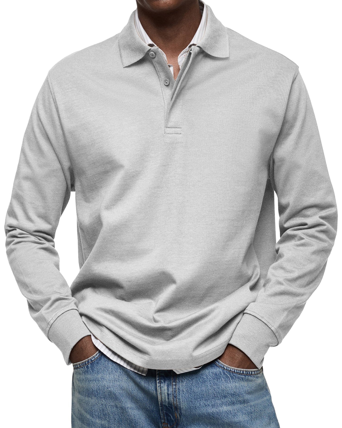 Jesse™ | Casual Polo met Lange Mouwen