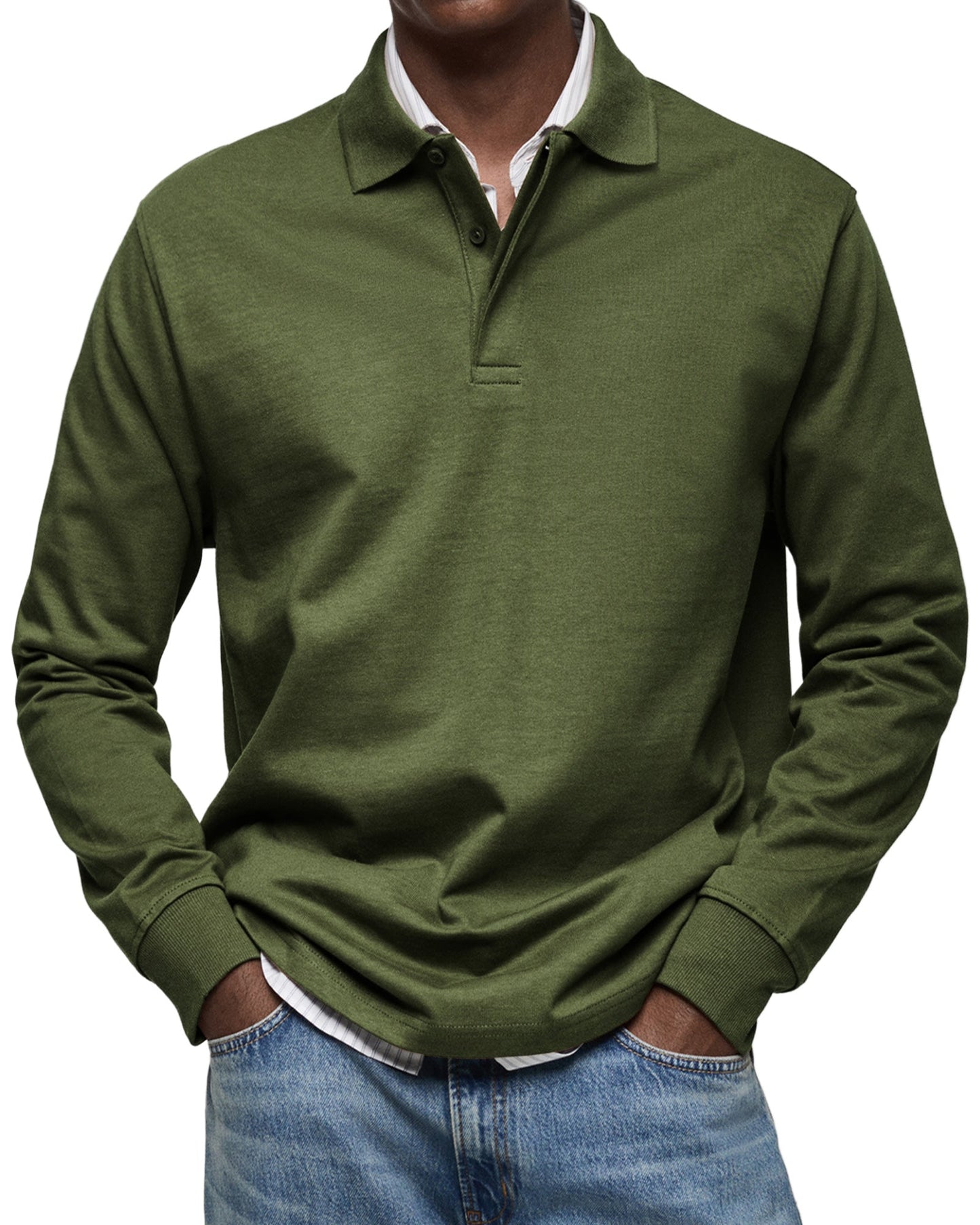 Jesse™ | Casual Polo met Lange Mouwen