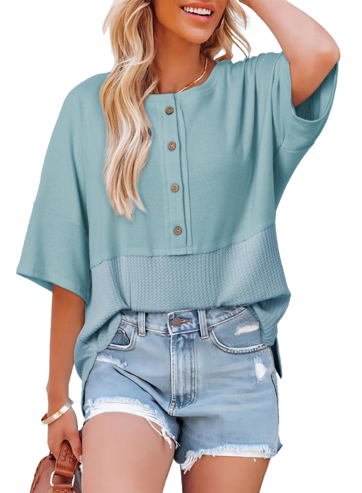 Veerle™ | Casual Blouse met Knoopsluiting