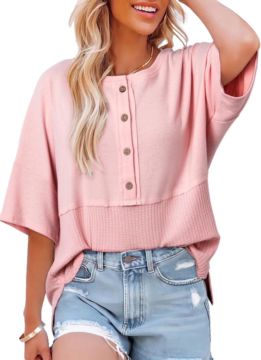 Veerle™ | Casual Blouse met Knoopsluiting