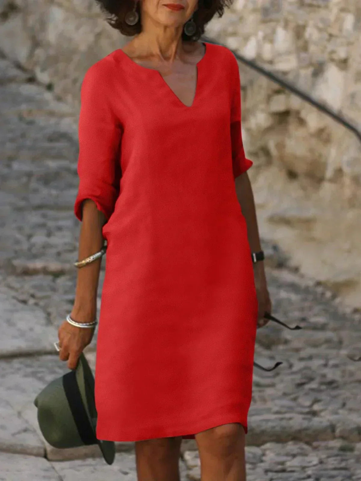 Lisa™ | Elegante Zomerjurk met V-Hals