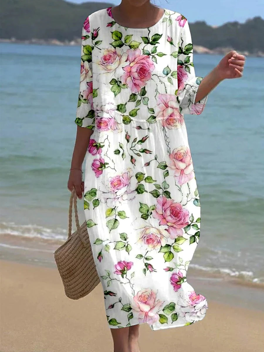 Sakira™ | Tijdloze Bloemenjurk