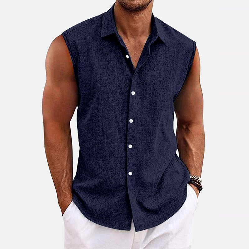 Max™ | Mouwloze Top met Knoopsluiting