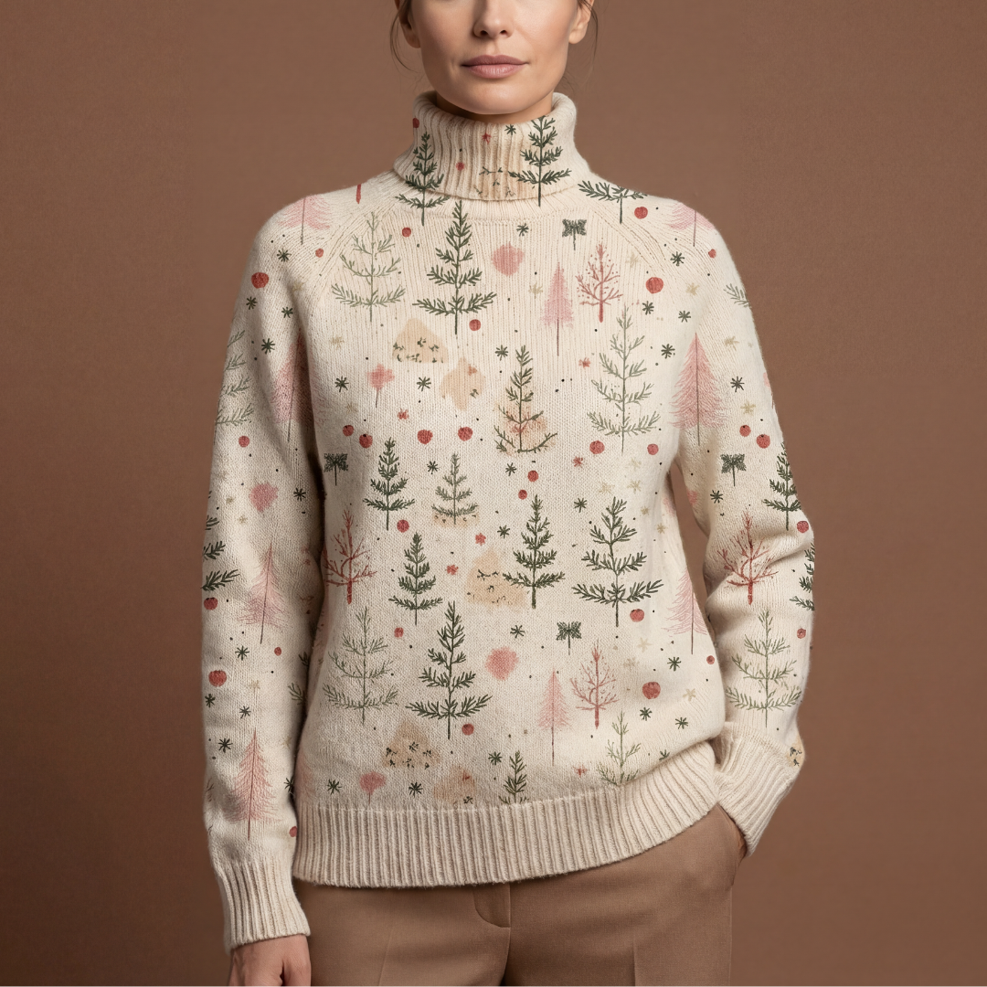 4XL / Crème Forêt Hivernale