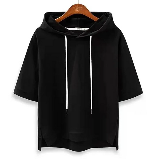 Bente™ | Hoodie met Korte Mouwen