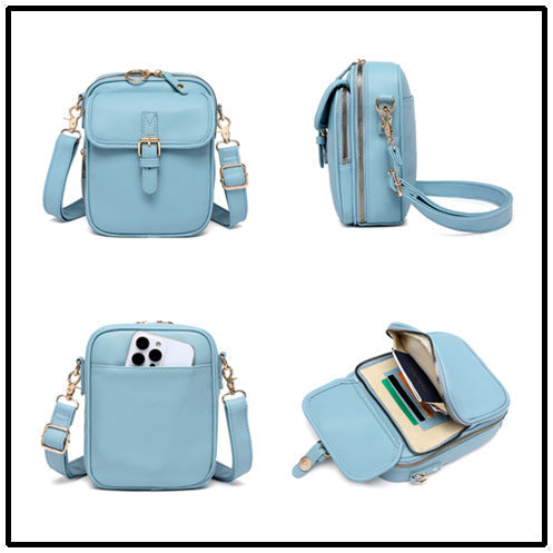 Bleu clair + Poche pour cartes *10