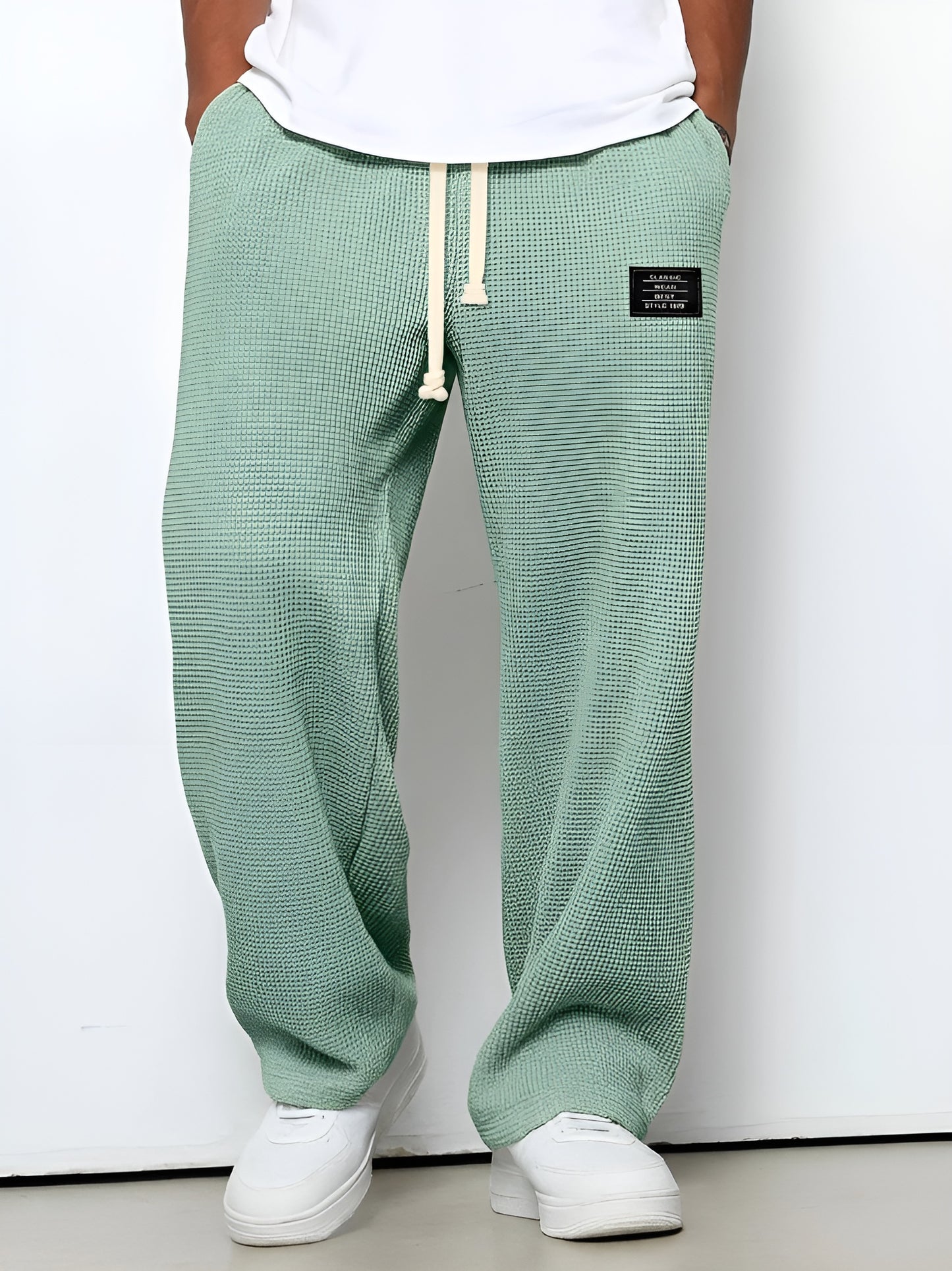 Relaxed fit broek met verstelbare taille