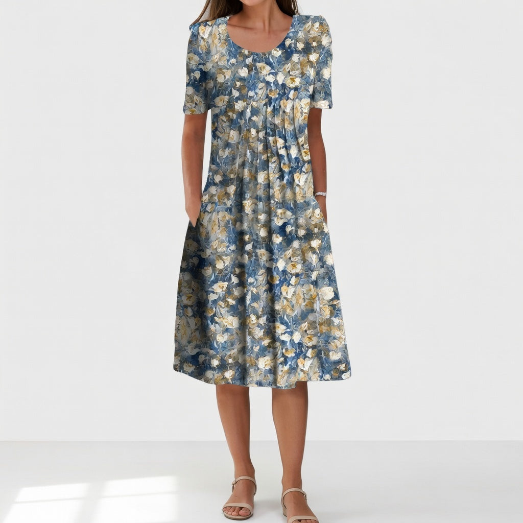 Bleu clair floral / 3XL
