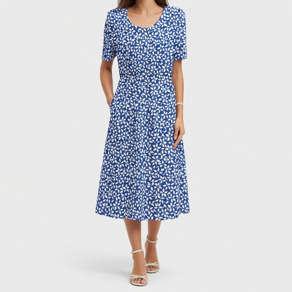 Bleu floral / 3XL