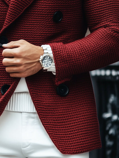 Tom™ | Vintage Gebreide Blazer