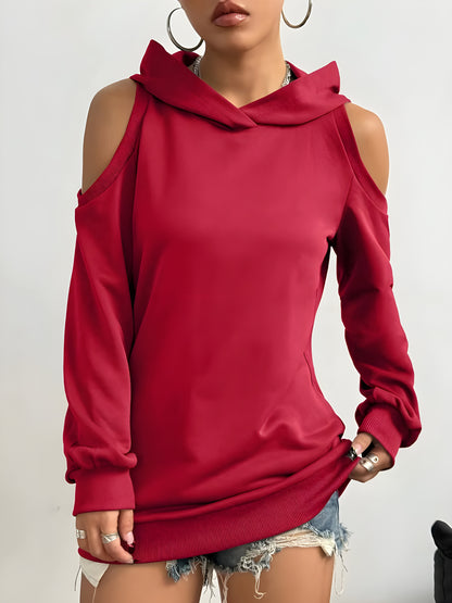 Mona™| Hoodie met Open Schouders