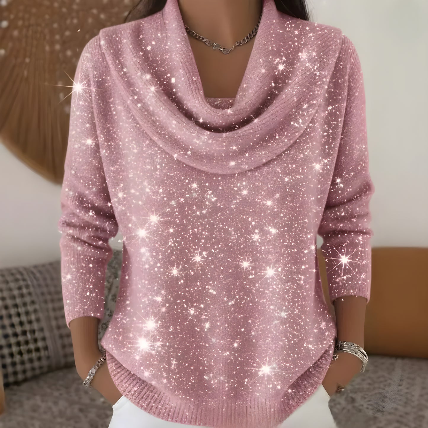 Mariam™ | Elegant Gebreide Trui met Subtiele Glans