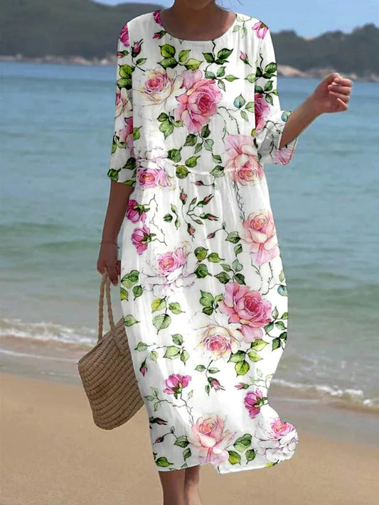 Sakira™ | Tijdloze Bloemenjurk