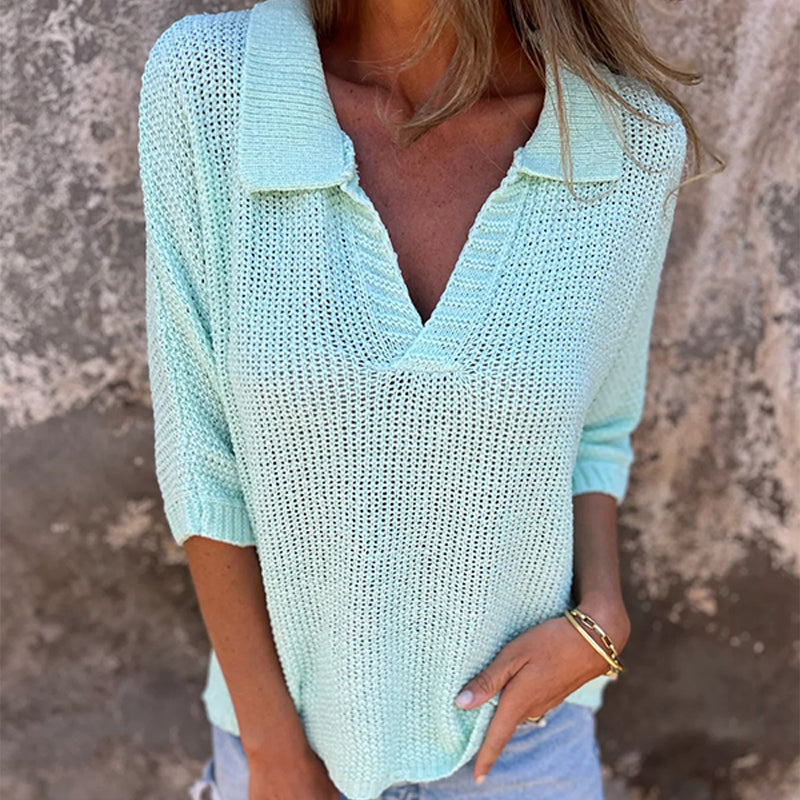 Sanne™ | Casual V-Neck Top