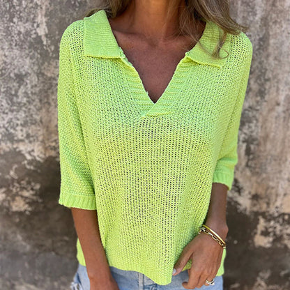 Sanne™ | Casual V-Neck Top