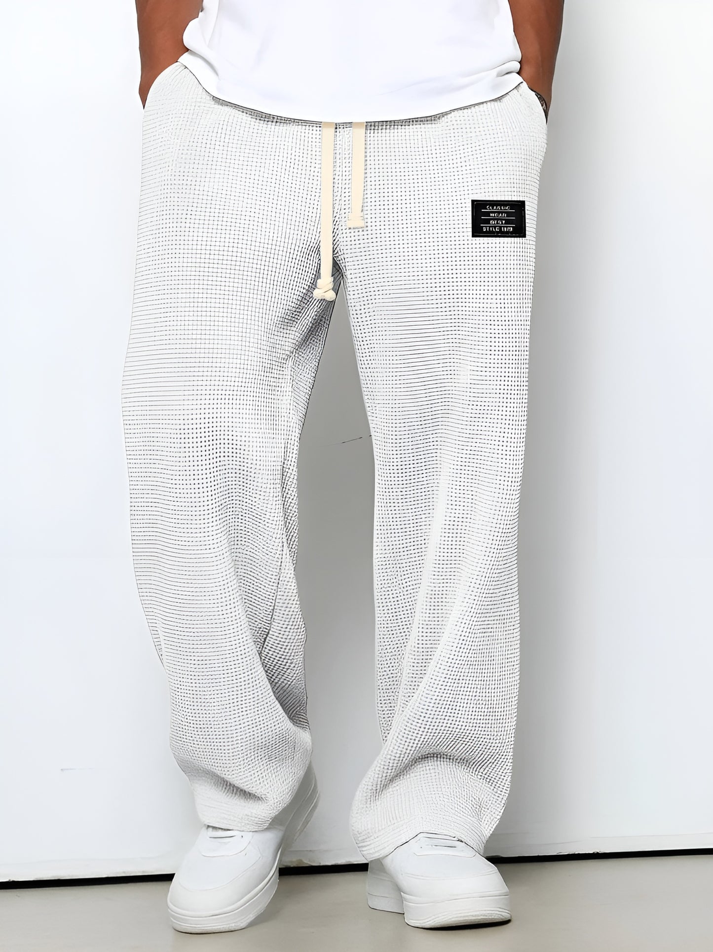 Relaxed fit broek met verstelbare taille