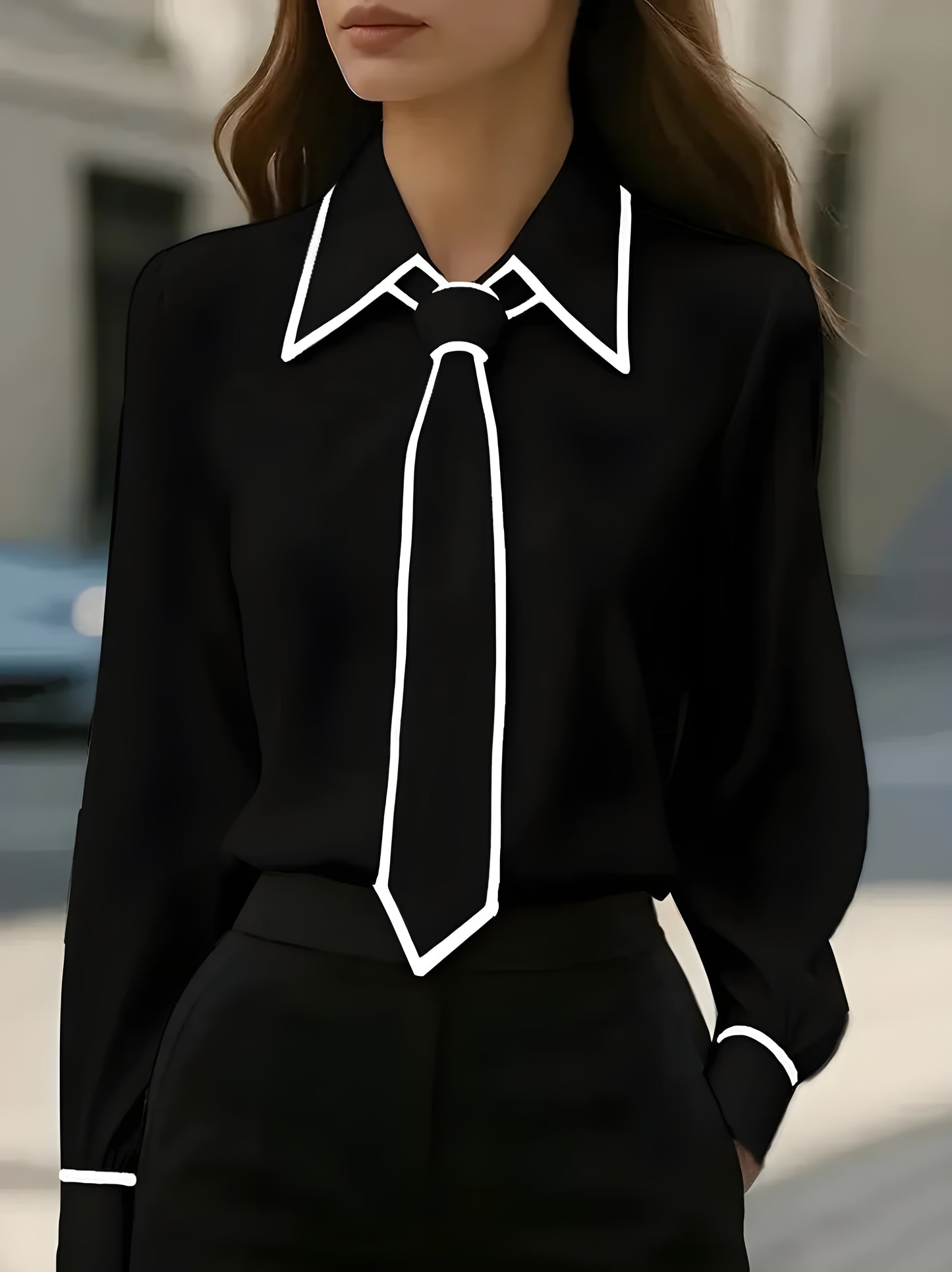 Lauren™ | Bouse Met Strik